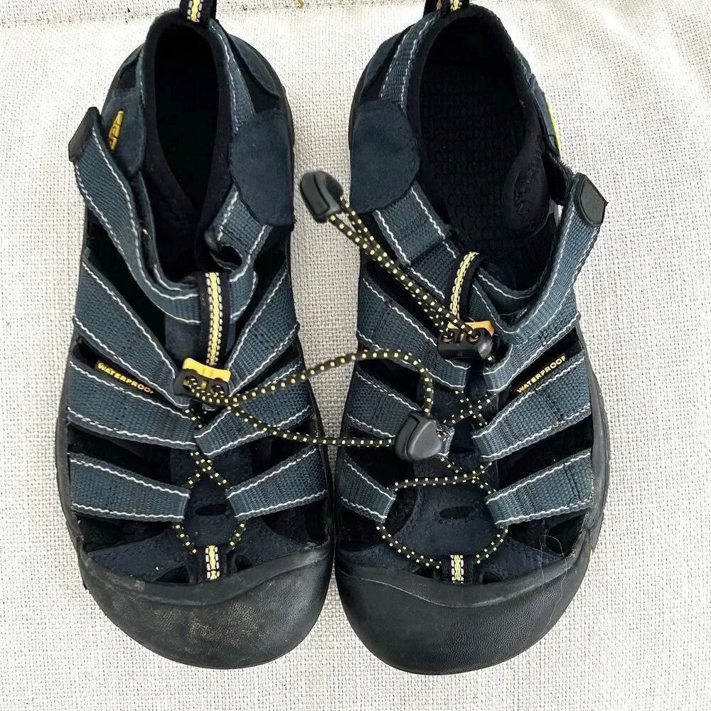 Kids Keen Newport H2 Sandals Shoes Size 4 Blue Fisherman 37 EU Water Hike Boys
